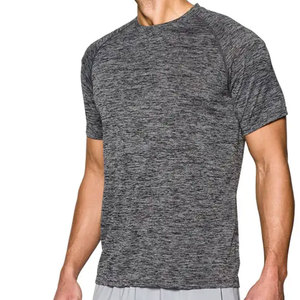 Venta al por mayor de los hombres de poliéster de secado rápido camiseta gris de entrenamiento sudadera camisa para los hombres de moda para hombres - Product Image 3