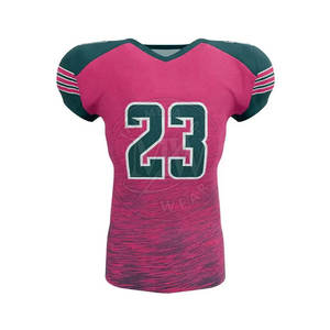 Spor Giyim Düz Renk Amerikan Futbolu Forması Kısa Kollu Büyük Beden Yüksek Kalite Özelleştirilebilir Hızlı Kuruyan - Product Image 3