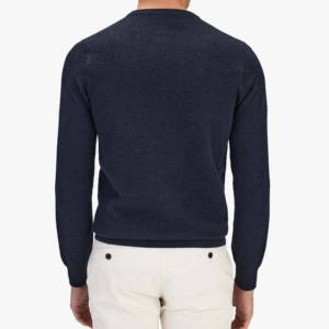 Respirant printemps col haut épais chaud hommes pull Slim Fit pull col rond TWINSET Polyester/coton marque personnalisée - Product Image 2