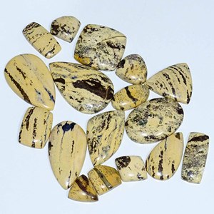 พลอยเชตแจสเพอร์ธรรมชาติอัญมณีหลวมอัญมณี Chita Jasper Cabochon ที่สวยงามสำหรับการทำเครื่องประดับ - Product Image 6