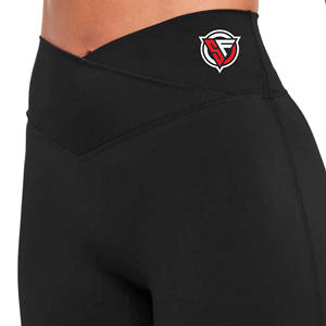 Mallas transpirables con forma de V para mujer, pantalones cortos deportivos de verano para gimnasio, Yoga, correr, diseño de trasero fruncido - Product Image 3