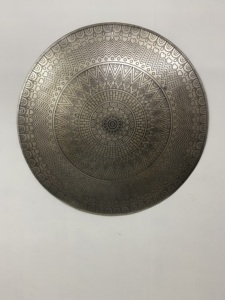 งานศิลปะตกแต่งผนังโลหะสุดหรู งานฝีมือประณีต สีทอง ดีไซน์ร่วมสมัย ปรับแต่งสีได้-WB INC INDIA - Product Image 3