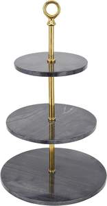 Soporte para Pastel Moderno de Acero Inoxidable Decorativo con Base Pesada que Ofrece Estabilidad y un Exhibidor de Postres Sofisticado y Ecológico - Product Image 2