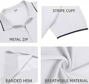 Haute qualité hommes Golf polos uniformes séchage rapide à manches courtes personnaliser Logo imprimé respirant été T-Shirts pour hommes - Product Image 6