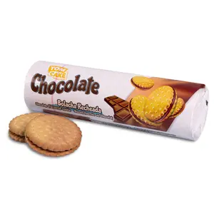 Hot Seller TOM CAKE Chocolate Flavoured Filled Biscuits 240g