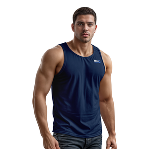 เสื้อกล้ามผ้าฝ้าย100% พิมพ์ซับลิเมชันแห้งเร็วระบายอากาศเป็นมิตรกับสิ่งแวดล้อมสำหรับใส่ไปยิมกำหนดได้เอง2025 - Product Image 6