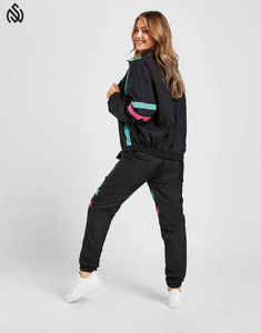 Traje cortavientos atractivo de alta calidad para mujer para invierno, última moda, logotipo personalizado de alta calidad y colores de contraste - Product Image 2