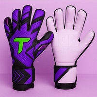 Gants de gardien de but de football avec système de protection des doigts et gants de gardien de revers respirants