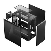 Boîtier PC tour complète DEEPCOOL Magic Cube 110 Youth Edition, panneau latéral en verre, support MicroATX, compatible avec le refroidissement par eau, minimaliste, en stock