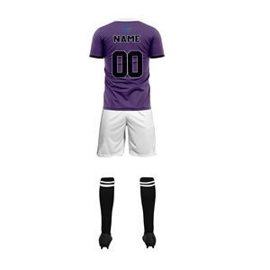 Maillots de football respirants de haute qualité, sublimation, conception de découpe automatisée ; uniforme de football économique et de haute technologie - Product Image 6