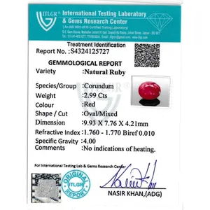 Rubis (Manik) - 2,99 carats, pierre précieuse synthétique facettée, rouge naturel rose, forme étoile, 8 mm de hauteur, 1 mm, créé en laboratoire, minéral traité thermiquement - Product Image 4