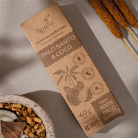 Varillas de Incienso Naturales Hechas a Mano al por Mayor, Sin Carbón, de Perú, Bursera Graveolens, Palo Santo, Aroma a Coco, Varillas de Incienso para Purificar