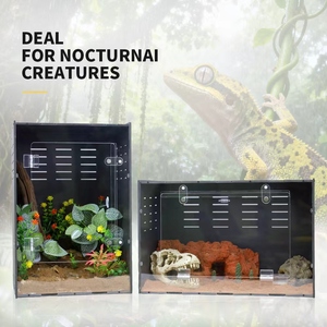Terrario Acrílico con Apertura Frontal, Ventilación Cruzada y Diseño Alto para Arañas <span class=keywords><strong>Tarántula</strong></span> Arborícolas - Product Image 5