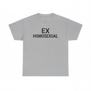 Camiseta Ex Homosexual de manga corta con cuello redondo, unisex, para adultos, regalo promocional - Product Image 3