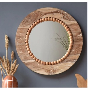 Espejo de Pared de Metal Estilo Indio con Borde Decorativo con Recubrimiento de Polvo Negro para Decoración de Paredes de Hogar y Baño - Product Image 6