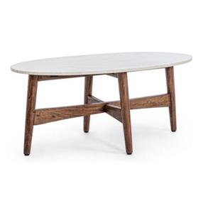 โต๊ะข้างตกแต่งร้านอาหารดีไซน์โค้งมน ผลิตด้วยมือ พร้อมฐานโลหะเคลือบทอง หน้าโต๊ะกระจก สำหรับโรงแรม - Product Image 4