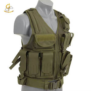 Gilet tactique de course en polyester 100% sur mesure vêtements de fitness respirants avec logo imprimé pour hommes Style décontracté teint en plaine - Product Image 3