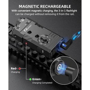 EZshoot Sporting <b>Light</b> Laser IR 3-in-1 Combo 1600 Lumens Aluminum Rechargeable with <b>Remote</b> <b>Switch</b> - Product Image 5
