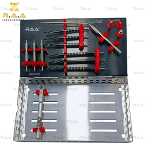 ชุดเครื่องมือผ่าตัดกระดูกแก้ม R.A.A.INTERNATIONAL 14 ชิ้น ชุดดอกสว่านฝังรากเทียมเคลือบไทเทเนียมสำหรับแบบจำลองกระดูกแก้ม รุ่น RAA-142 - Product Image 3