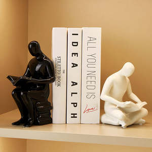 H.m.a ชุดงานประติมากรรมงานฝีมือตกแต่งด้วยโครเมี่ยมที่ทันสมัยชั้นวางของบนโต๊ะในบ้านหรูหราตกแต่งด้วยสำเนียง - Product Image 6