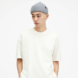 T-shirt vierge unisexe en coton pur épais brodé pour hommes T-shirts unis pour hommes Shorts respirants - Product Image 4