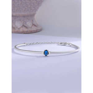 Brazalete elegante de zafiro para mujer Brazaletes elegantes y finos - Product Image 1