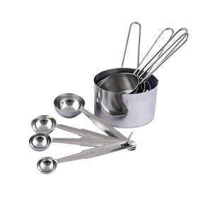 Cuchara medidora de acero inoxidable al por mayor con mango de madera y especias plateadas y cuchara de café utensilios de cocina - Product Image 3