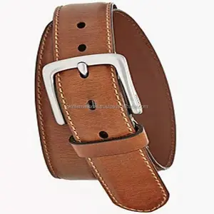 Nuevo cinturón de vestir para hombre de alta calidad al por mayor, hebilla de cuero con el mejor precio, cinturón informal de cuero de moda para hombre cosido completo - Product Image 1