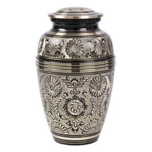 Hermosa urna de cremación decorativa de Metal sólido conmemorativo para adultos, hombres, mujeres, grandes urnas de cremación de latón para cenizas humanas - Product Image 3