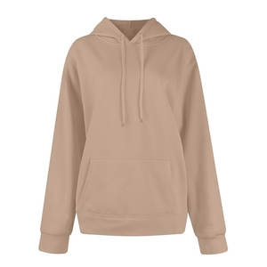 Sudadera con Capucha para Mujer, 100% Algodón, Invierno, Casual, Manga Larga, Logotipo Bordado, Resistente al Viento, Transpirable y Ecológica - Product Image 1