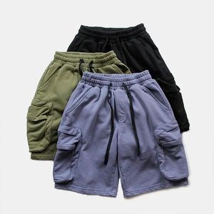 Shorts Cargo d'Été pour Hommes, Haute Qualité, Coupe Oversize, avec Poches Latérales, en Tissu Éponge, Poches Cargo - Product Image 3