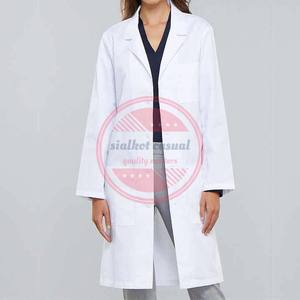 Uniformes médicos Bata de laboratorio de algodón 100% Bata de laboratorio de hospital médico personalizada - Product Image 5