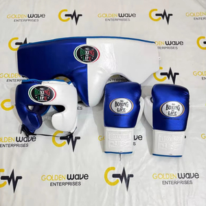 Conjuntos de Boxeo de Piel Profesional de Alta Calidad Personalizados, Guantes de MMA, Protector de Cabeza, Protector Inguinal - Product Image 3