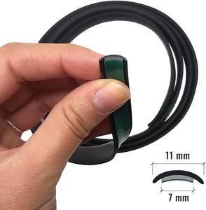 Profil de protection adhésif universel noir 11 mm x 7 m pour les enjoliveurs de roues de voiture - Product Image 2
