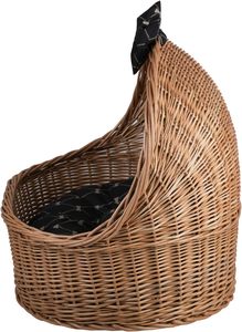 Small Round Wicker Arrow Pet House Summer-Use Dog and Cat Cave with <b>Roof</b> Animal Warehouse <b>Basket</b> for Sleep - Product Image 3