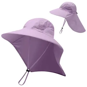 الأكثر مبيعاً قبعة بتصميم مصمم للتهوية لصيد الجبال في الهواء الطلق قبعات دلو منفوشة قبعة حماية شمسية من الأشعة تحت البنفسجية
