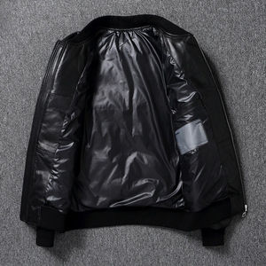 Veste de mode en cuir de vachette douce au toucher de haute qualité pour hommes meilleurs fabricants OEM nouveau style de veste en cuir pour hommes à la mode - Product Image 3