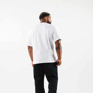 Conjunto de 2 piezas básico de algodón para hombre al por mayor, traje de punto de manga corta con diseño de impresión de logotipo personalizado - Product Image 5