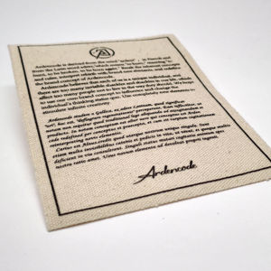 ป้ายกำกับผ้าฝ้ายพิมพ์ลายเป็นมิตรต่อสิ่งแวดล้อมป้ายยี่ห้อสามารถซักได้สีตามต้องการทนทานปรับแต่งได้ - Product Image 4