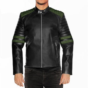 Chaqueta de Cuero Sintético PU para Hombre, Diseño Vintage de Motocicleta, Estilo Pakistaní, con Cremallera, Venta al por Mayor - Product Image 1