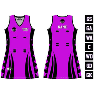 Uniformes de netball pour femmes conçus sur mesure, vêtements de sport de haute qualité en spandex/coton, options d'équipe personnalisées, disponibilité en grandes tailles - Product Image 6