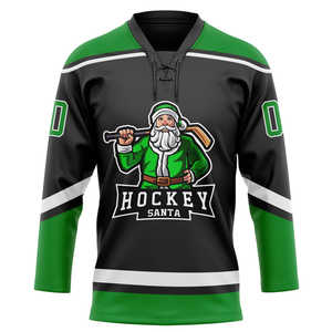 High Quality Custom Made Ice Hockey Jersey <b>Shirts</b> Best Selling V Neck Design for <b>Men</b> OEM Service Available - Product Image 5