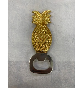 AK Brass <b>Metal</b> <b>Bottle</b> Opener Pineapple Shape In Gold & Silver Finished Premium Quality Item For Kitchenware Accessories/Barware - Product Image 1