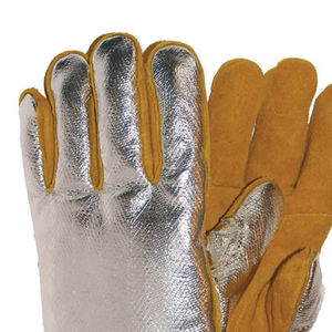 Venta al por mayor mejor diseño personalizado de piel de cabra Digital de cuero guantes de soldadura profesional Unisex guantes de soldadura - Product Image 5