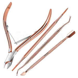 Cortaúñas de alta resistencia con juego de empujador Cortaúñas profesional de acero inoxidable para un corte suave y limpio - Product Image 1