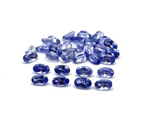 High Quality Natural Tanzanite Loose Gemstone in Oval Cut 3-7 MM Blue Stone Certified By IGI Handmade Jewelry Making - Product Image 1