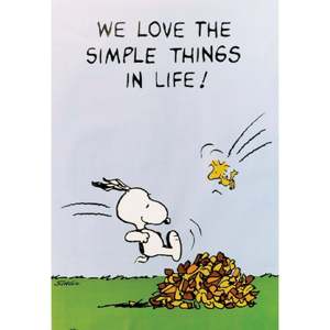 Póster de papel moderno: ¡Nos encantan las cosas simples de la vida! - Para decoración de pared - Product Image 1