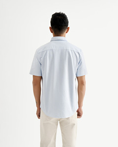 Camisa transpirable de otoño ajustada informal sólida de manga corta para hombre de Routine Vietnam - Product Image 2