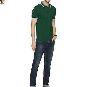Chemises polo streetwear décontractées en coton et polyester pour hommes, t-shirts de golf respirants à séchage rapide, coupe surdimensionnée, effet vieilli et doux au toucher - Product Image 4