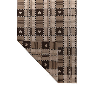 Classic Alhambra Beige <b>Brown</b> Flat Weaves <b>Wool</b> Rug Handmade Rectangle Striped Design for Home Living Bedroom-Model ADWL-13301 - Product Image 5